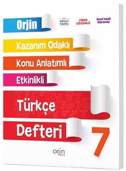 Gama Okul Yayınları 7. Sınıf Türkçe Orjin Konu Anlatımlı Defter