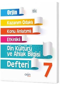 Gama Okul Yayınları 7. Sınıf Din Kültürü ve Ahlak Bilgisi Orjin Konu Anlatımlı Defter