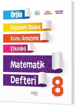 Gama Okul Yayınları 8. Sınıf Matematik Orjin Konu Anlatımlı Defter