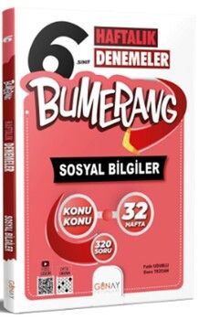 Günay Yayınları 6. Sınıf Sosyal Bilgiler Bumerang Haftalık Denemeler