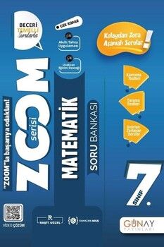 Günay Yayınları 7. Sınıf Matematik Zoom Soru Bankası