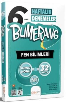 Günay Yayınları 6. Sınıf Bumerang Haftalık Fen Bilimleri Denemeleri