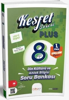 Günay Yayınları 8. Sınıf Keşfet Plus Serisi Din Kültürü ve Ahlak Bilgisi 1. Dönem Soru Bankası