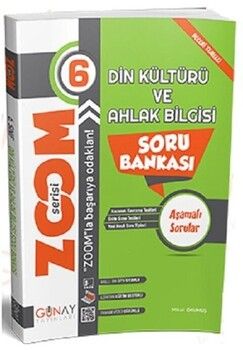Günay Yayınları 6. Sınıf Din Kültürü ve Ahlak Bilgisi Zoom Soru Bankası