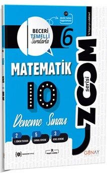 Günay Yayınları 6. Sınıf Matematik Zoom Serisi 10 Deneme