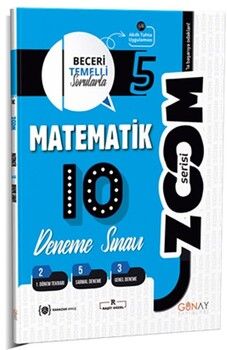Günay Yayınları 5. Sınıf Matematik Zoom Serisi 10 Deneme
