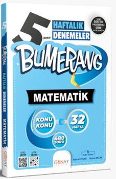 Günay Yayınları 5. Sınıf Matematik Bumerang 32 Haftalık Denemeleri