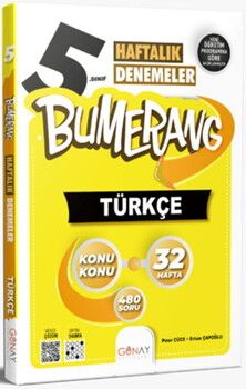 Günay Yayınları 5. Sınıf Türkçe Bumerang 32 Haftalık Denemeleri