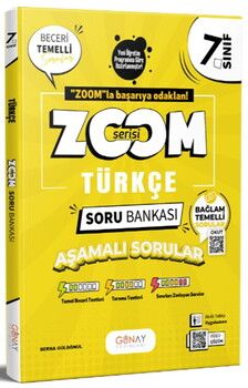 Günay Yayınları 7. Sınıf Türkçe Zoom Serisi Soru Bankası
