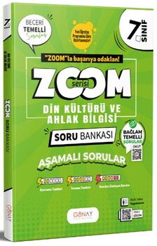 Günay Yayınları 7. Sınıf Din Kültürü ve Ahlak Bilgisi Zoom Serisi Soru Bankası