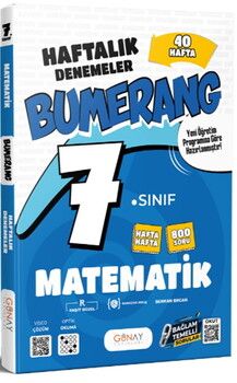 Günay Yayınları 7. Sınıf Matematik 40 Haftalık Denemeler