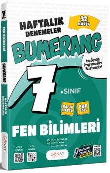 Günay Yayınları 7. Sınıf Fen Bilimleri 40 Haftalık Denemeler
