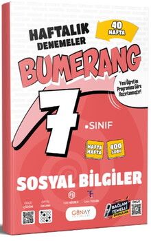 Günay Yayınları 7. Sınıf Sosyal Bilgiler 40 Haftalık Denemeler