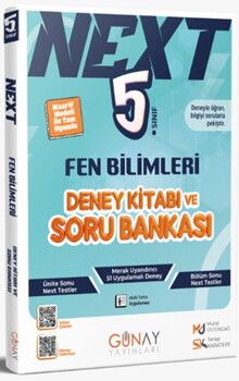 Günay Yayınları 5. Sınıf Fen Bilimleri Next Deney ve Soru Kitabı