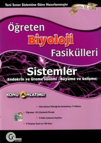 Gür Yayınları Biyoloji Fasikülleri Sistemler (Endokrin ve Üreme Sistemi - Büyüme ve Gelişme)