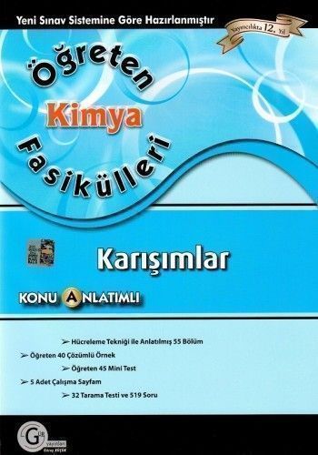  Gür Yayınları YGS LYS Kimya Fasikülleri Karışımlar Konu Anlatımlı