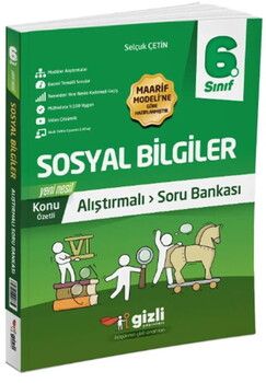 Gizli Yayınları 6. Sınıf Sosyal Bilgiler Alıştırmalı Soru Bankası