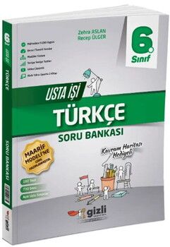 Gizli Yayınları 6. Sınıf Türkçe Usta İşi Soru Bankası Kavram Haritası