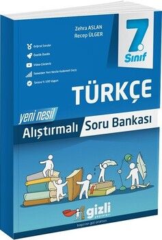 Gizli Yayınları 7. Sınıf Türkçe Alıştırmalı Soru Bankası