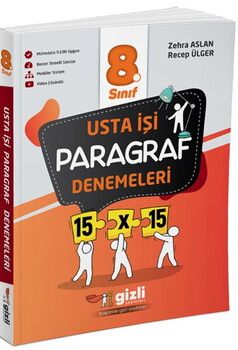 Gizli Yayınları 8. Sınıf LGS Usta İşi Paragraf Denemeleri