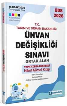 GYSAkademi Yayınları Tarım Ve Orman Bakanlığı ÜDS Ortak Alan Görsel Kitap