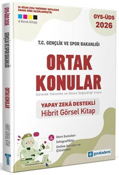 GYSAkademi Yayınları T.C. Gençlik ve Spor Bakanlığı Ortak Konular Yapay Zeka Destekli Hibrit Kitap