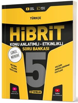 Hız Yayınları 5. Sınıf Türkçe HİBRİT Konu Anlatımlı Etkinlikli Soru Bankası
