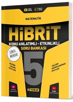 Hız Yayınları 5. Sınıf Matematik HİBRİT Konu Anlatımlı Etkinlikli Soru Bankası