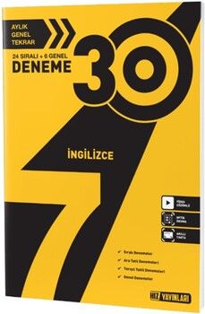 Hız Yayınları 7. Sınıf İngilizce 30 lu Deneme