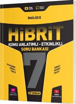 Hız Yayınları 7. Sınıf İngilizce HİBRİT Konu Anlatımlı Etkinlikli Soru Bankası