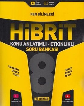 Hız Yayınları 8. Sınıf Fen Bilimleri HİBRİT Konu Anlatımlı Etkinlikli Soru Bankası