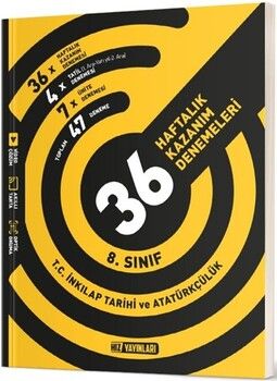Hız Yayınları 8. Sınıf T.C. İnkılap Tarihi ve Atatürkçülük 36 Haftalık Kazanım Denemeleri