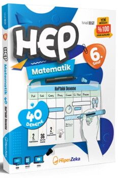 Hiper Zeka Yayınları 6. Sınıf Hep Matematik 40 Haftalık Deneme