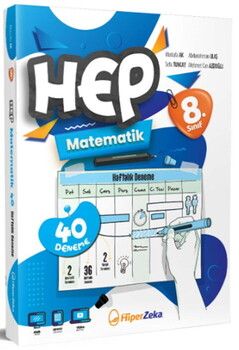 Hiper Zeka Yayınları 8. Sınıf Hep Matematik 40 Haftalık Deneme