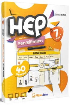 Hiper Zeka Yayınları 7. Sınıf Hep Fen Bilimleri 40 Haftalık Deneme