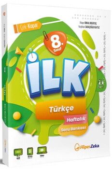 Hiper Zeka Yayınları 8. Sınıf İlk Türkçe Haftalık Soru Bankası