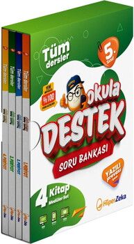 Hiper Zeka Yayınları 5. Sınıf Okula Destek Soru Bankası 4 Kitap
