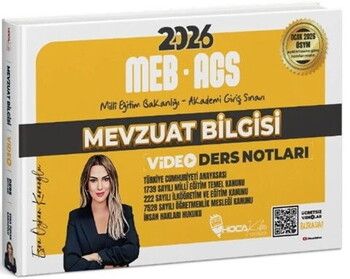 Hoca Kafası 2026 MEB AGS Mevzuat Bilgisi Video Ders Notları