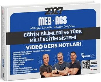Hoca Kafası 2027 MEB AGS Eğitim Bilimleri ve Türk Milli Eğitim Sistemi Video Ders Notları
