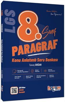 Hocam Anlatır 8. Sınıf LGS Paragraf Konu Anlatımlı Soru Bankası