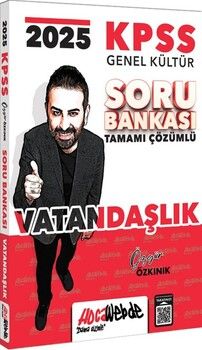 HocaWebde Yayınları 2025 KPSS Genel Kültür Vatandaşlık Tamamı Çözümlü Soru Bankası