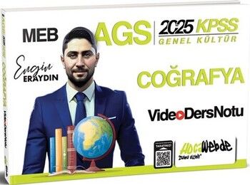 HocaWebde Yayınları 2025 MEB AGS KPSS Türkiye Coğrafyası Video Ders Notu