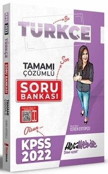 HocaWebde Yayınları 2022 KPSS Türkçe Tamamı Çözümlü Soru Bankası