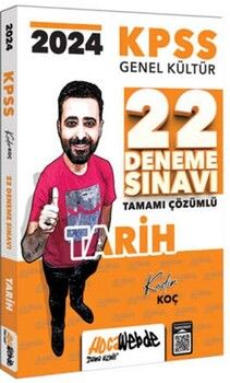HocaWebde Yayınları 2024 KPSS Genel Kültür Tarih Tamamı Çözümlü 22 Deneme Sınavı