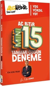 HocaWebde Yayınları YDS YÖKDİL YKSDİL Aç Bitir Mini 15 Deneme