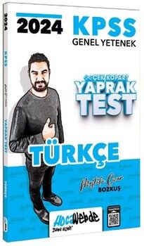 HocaWebde Yayınları 2024 KPSS Türkçe Yaprak Test Çek Kopart