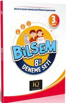 IQ Yayınları 3. Sınıf BİLSEM 8 li Deneme Seti