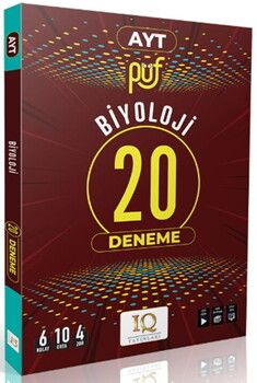 IQ Yayınları AYT Biyoloji Püf 20 li Deneme