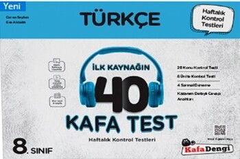 Kafa Dengi Yayınları 8. Sınıf Türkçe İlk Kaynağın 40 Kafa Test