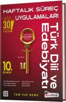 Kafa Dengi Yayınları 10. Sınıf Türk Dili ve Edebiyatı Haftalık Süreç Uygulamalar